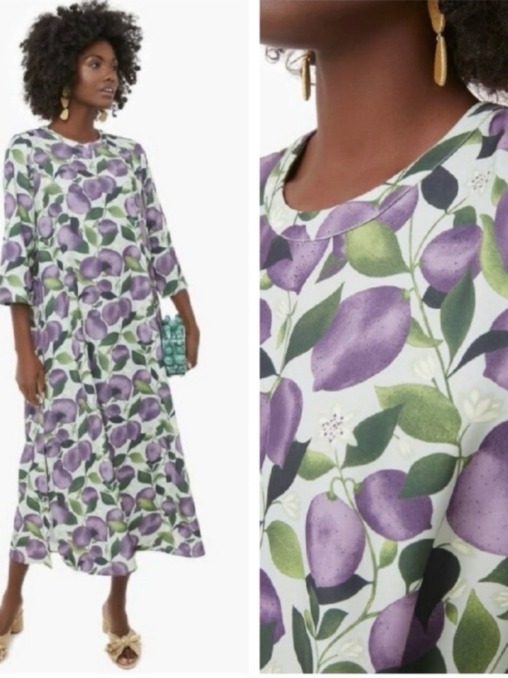 Tuscan Plum Jamie Midi dress XXL